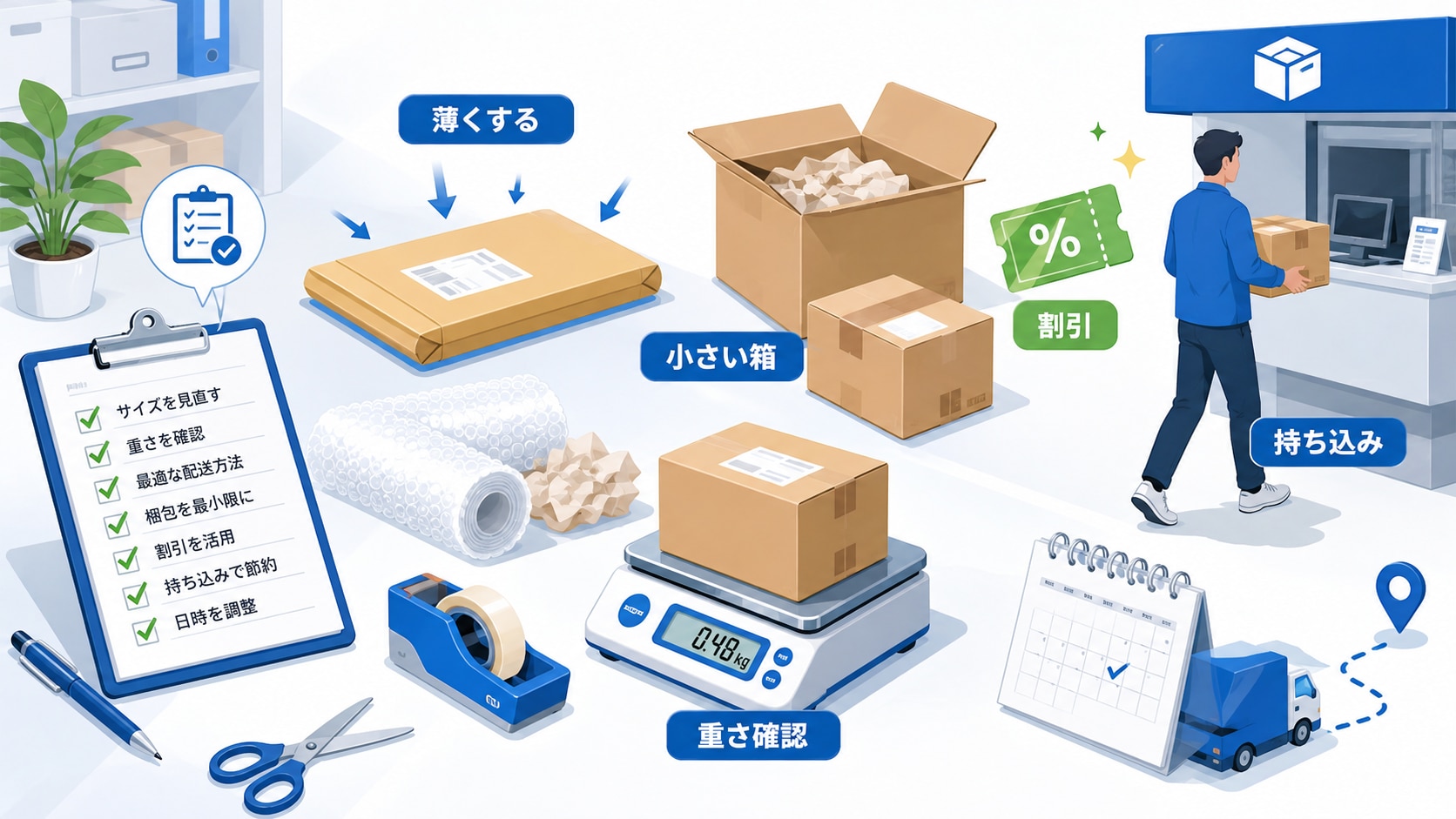 送料を安くするコツ7選