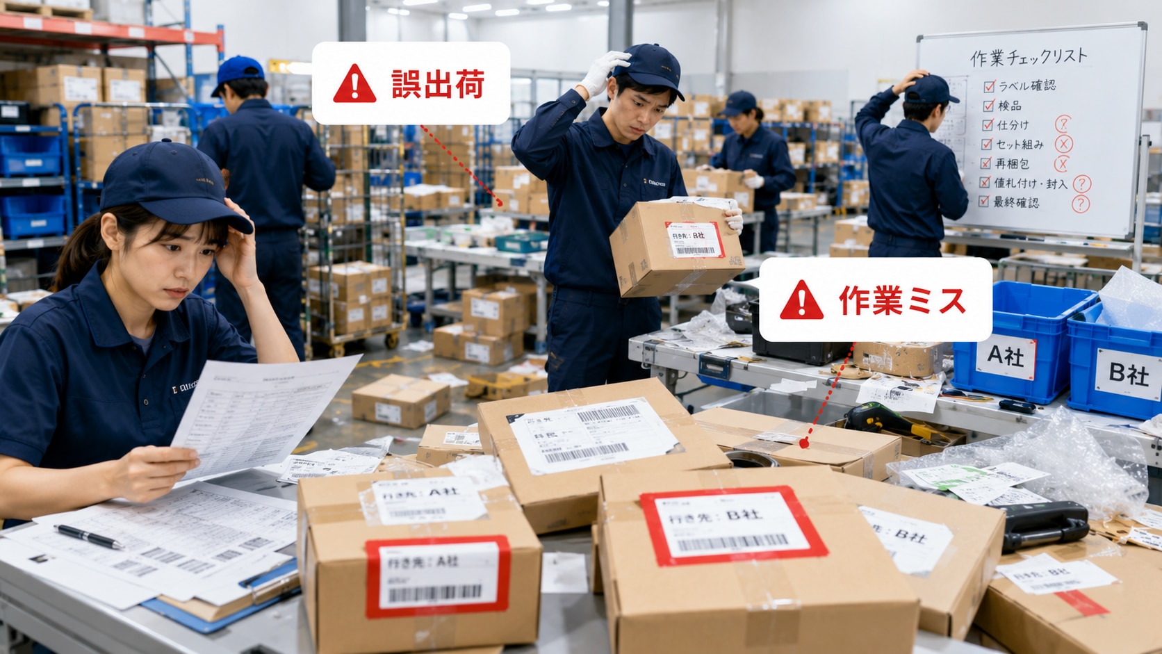 流通加工の課題と注意点
