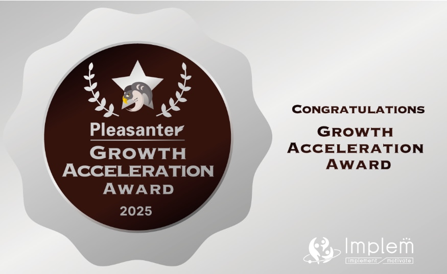 プリザンターを提供するインプリム社主催の「Implem Partner Award 2025」にて「Growth Acceleration Award」を受賞