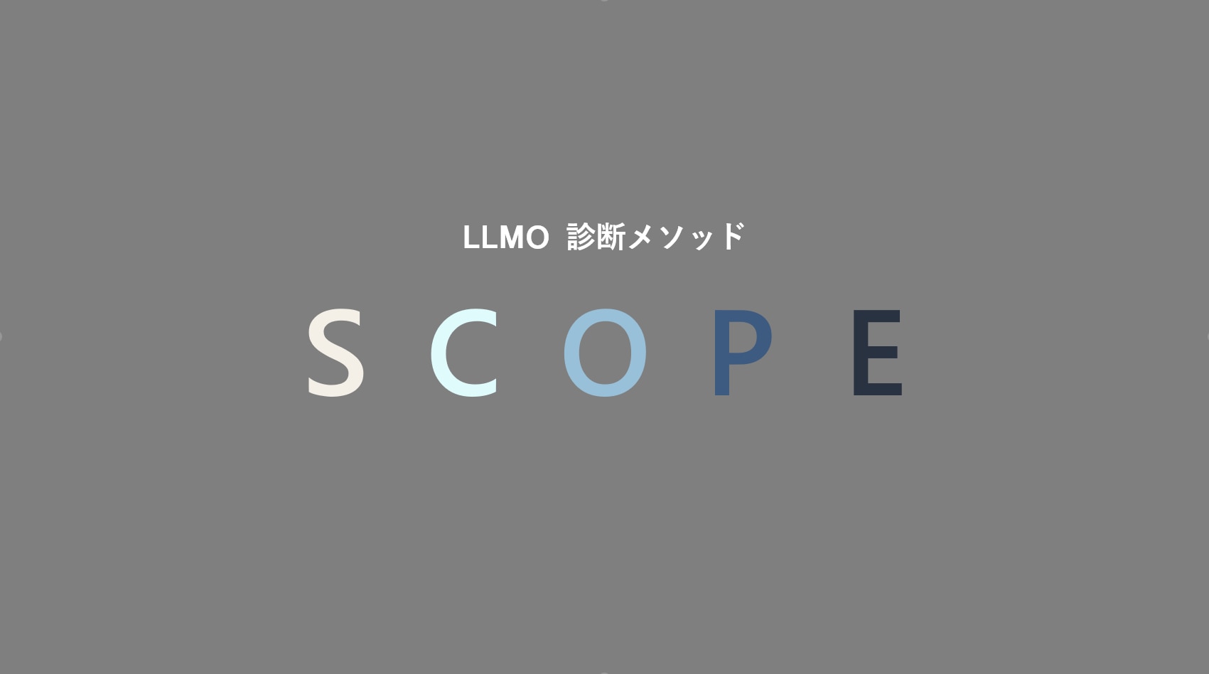 トランスコスモスが開発したのが独自の診断メソッド「SCOPE(スコープ)」