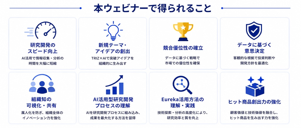 本ウェビナーシリーズの効果