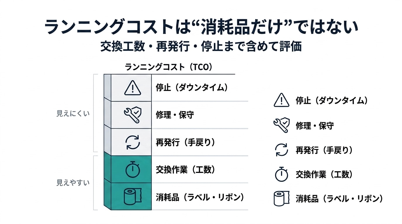 業務用ラベルプリンター_ランニングコスト