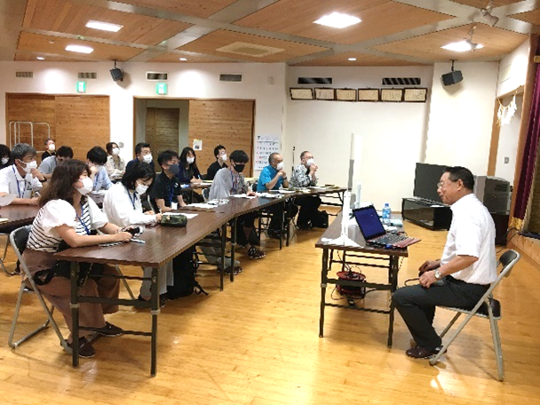 越知面遊友館の見学