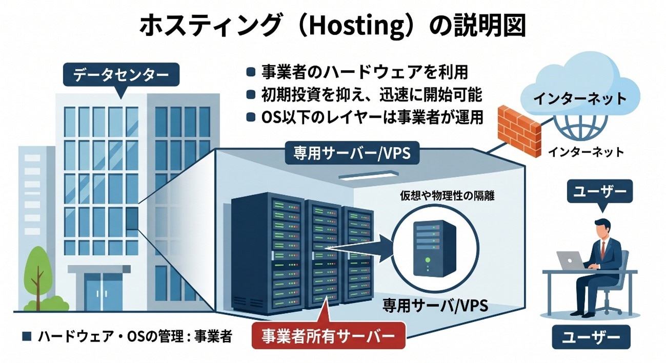 ホスティングの説明図