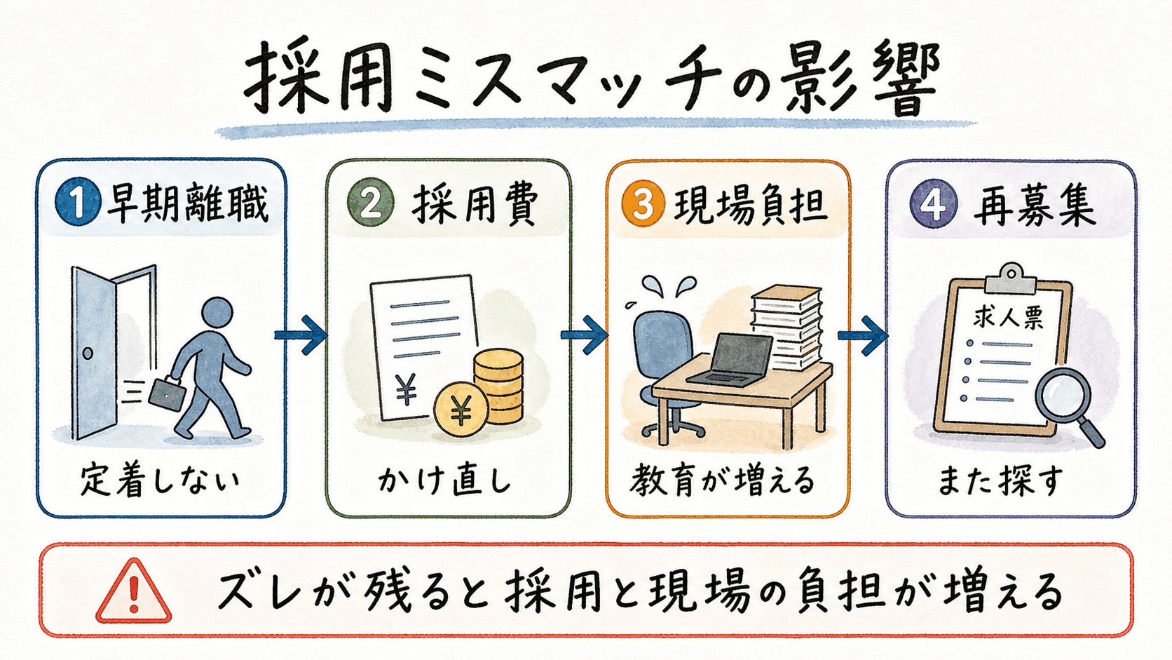 採用ミスマッチの影響
