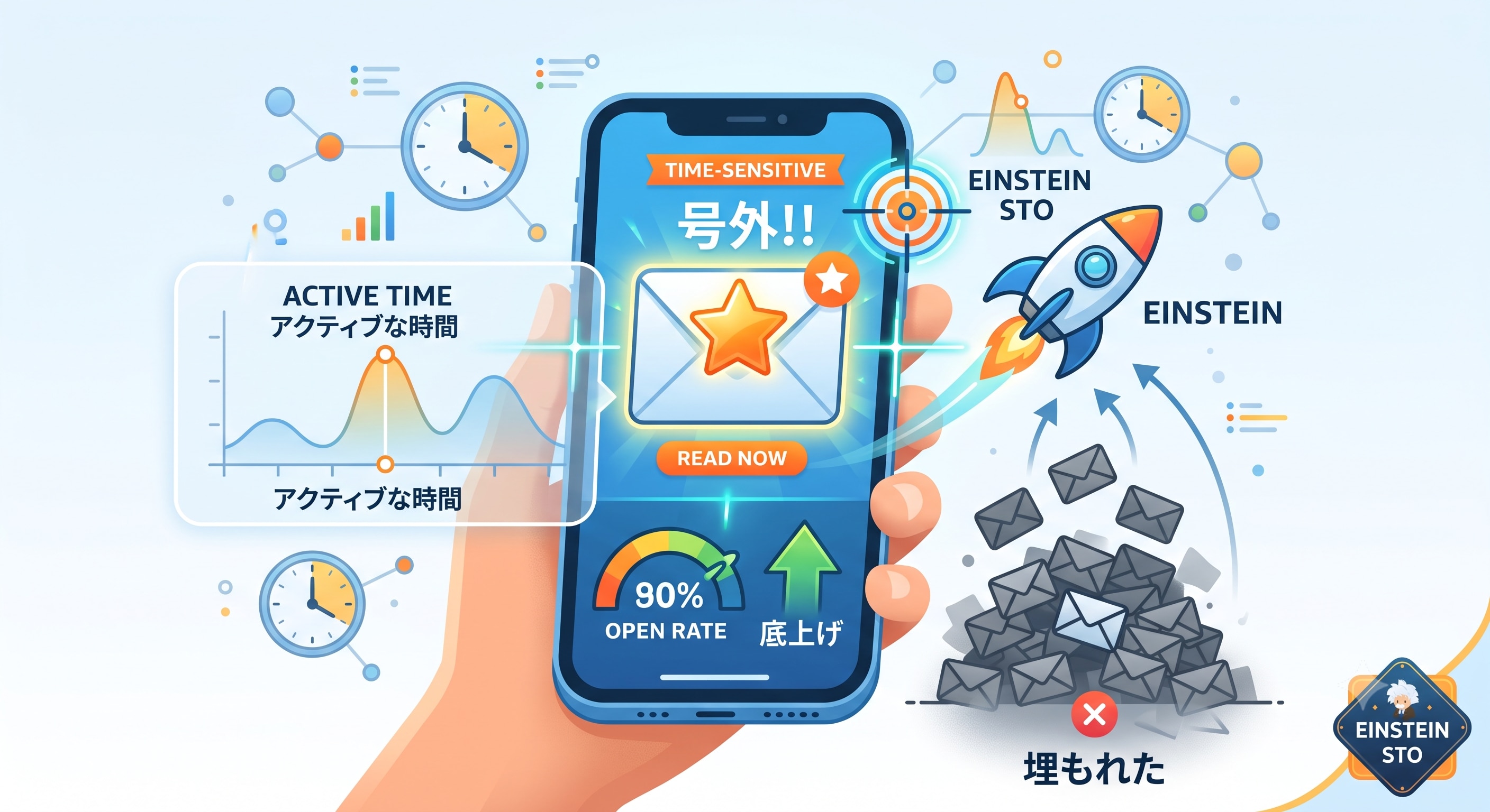 Einstein 送信時間最適化 