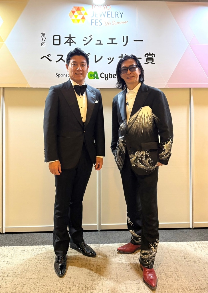 田中岳志_横山宗生_タキシード_日本ジュエリーベストドレッサー賞1