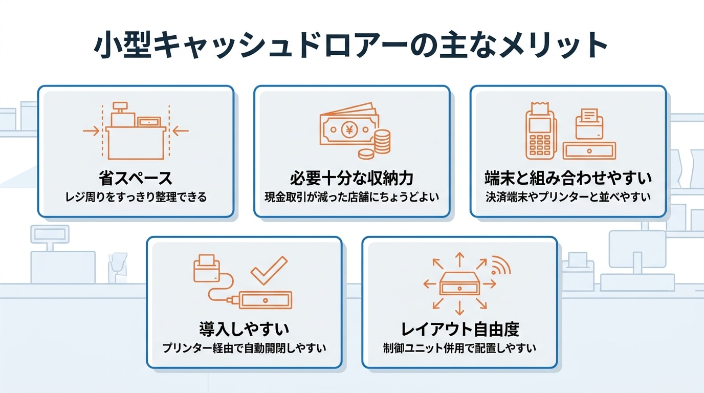 小型キャッシュドロアー