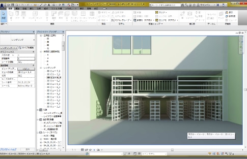 ユニットメザニンラック3D図面
