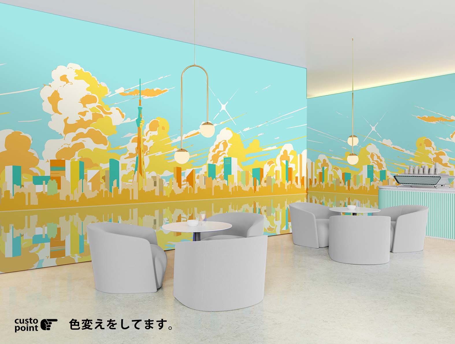 ポップな東京のイラストの壁紙