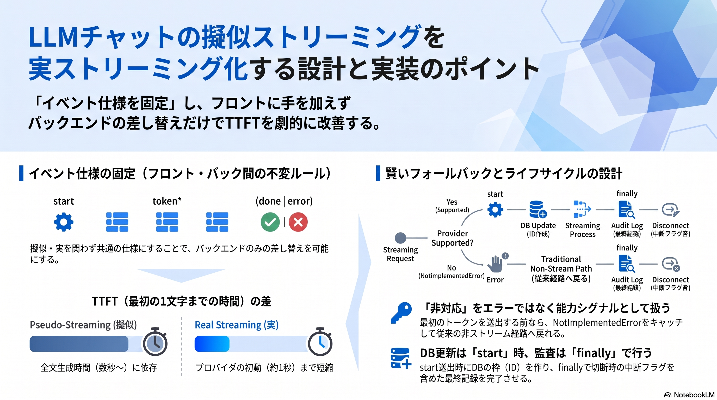 LLMチャットのストリーミング設計