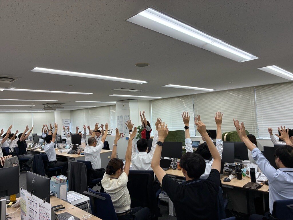 ストレッチの様子