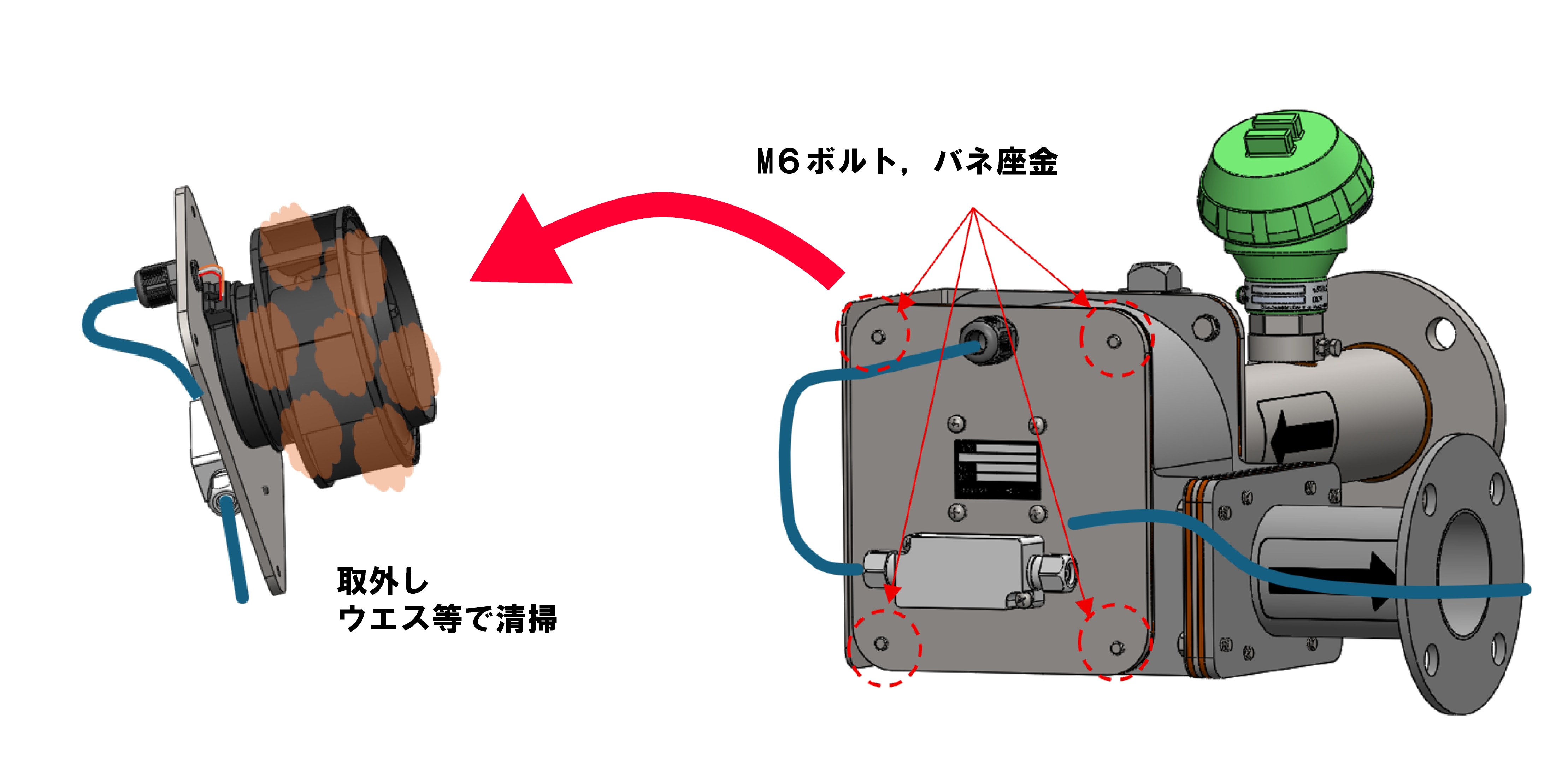 高濃度粉じんモニタ_メンテナンス4