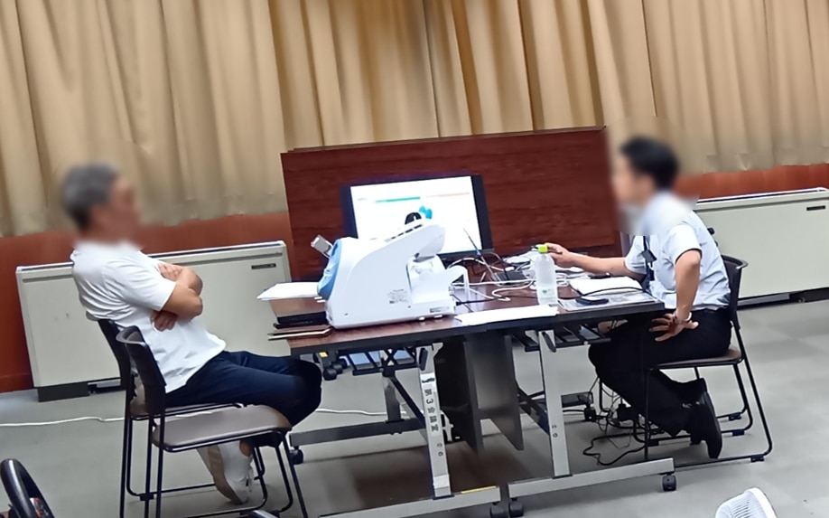 自動点呼実機体験会の様子⑩