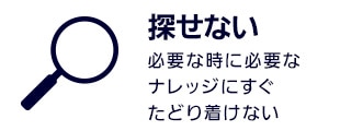 【探せない】必要な時に必要なナレッジにすぐたどり着けない