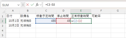 正常稼働時間