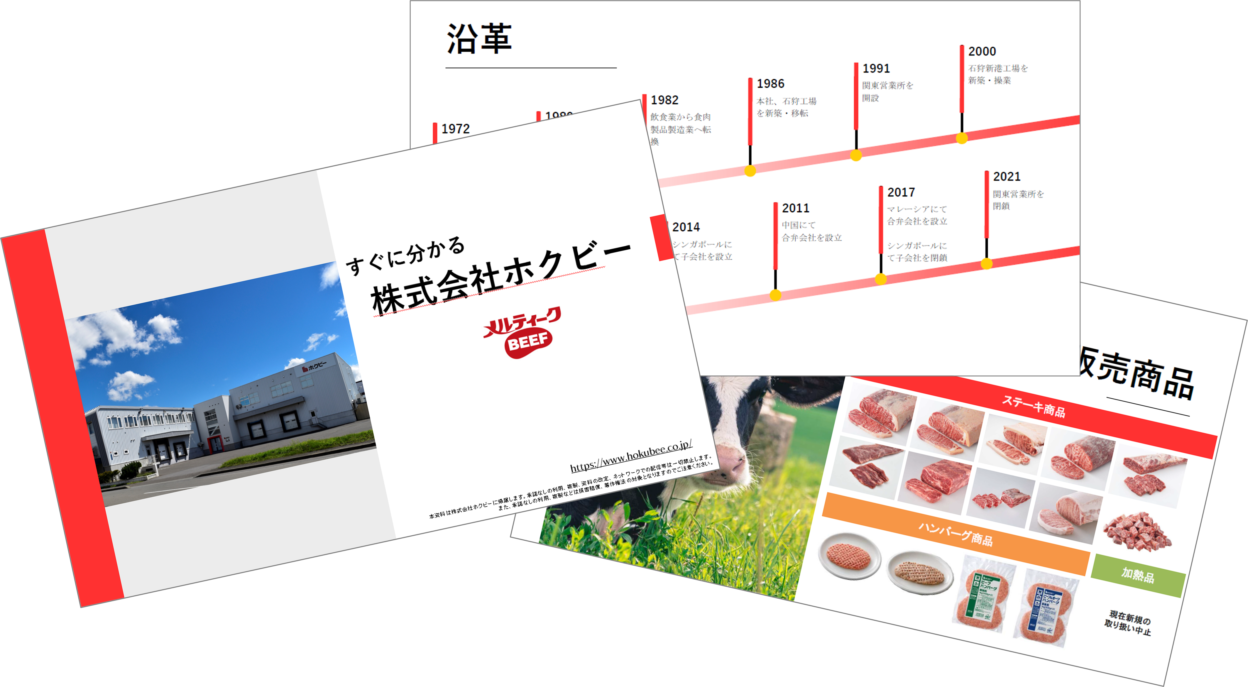 ホクビー　会社概要　ダウンロード資料