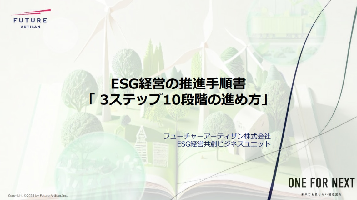 ESG経営の推進手順書