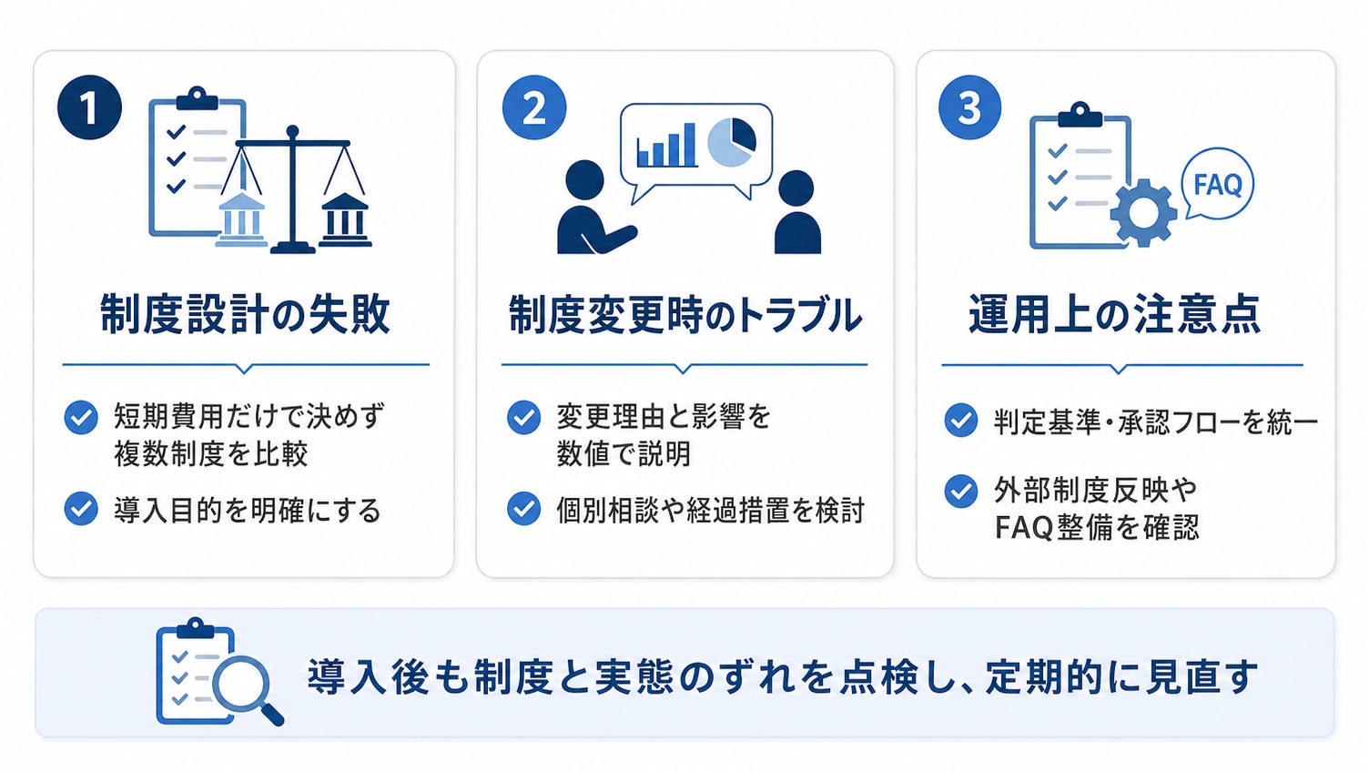 退職金制度でよくある課題と対策