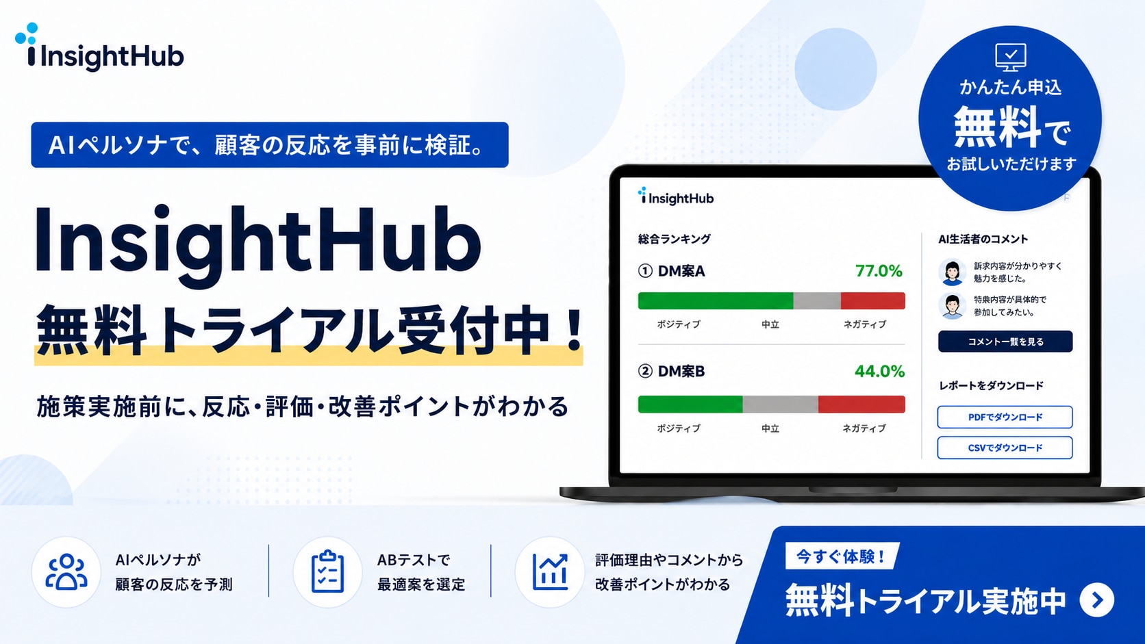 InsightHub無料トライアル受付中
