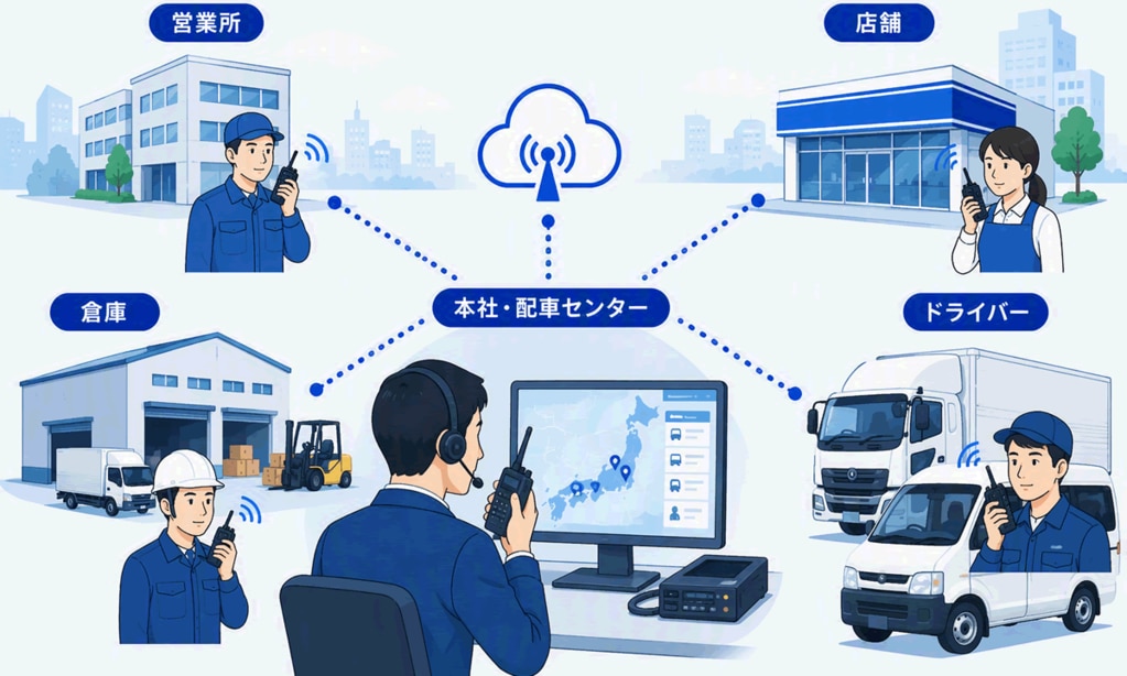 IP無線機が向いている現場:複数拠点を運営する企業