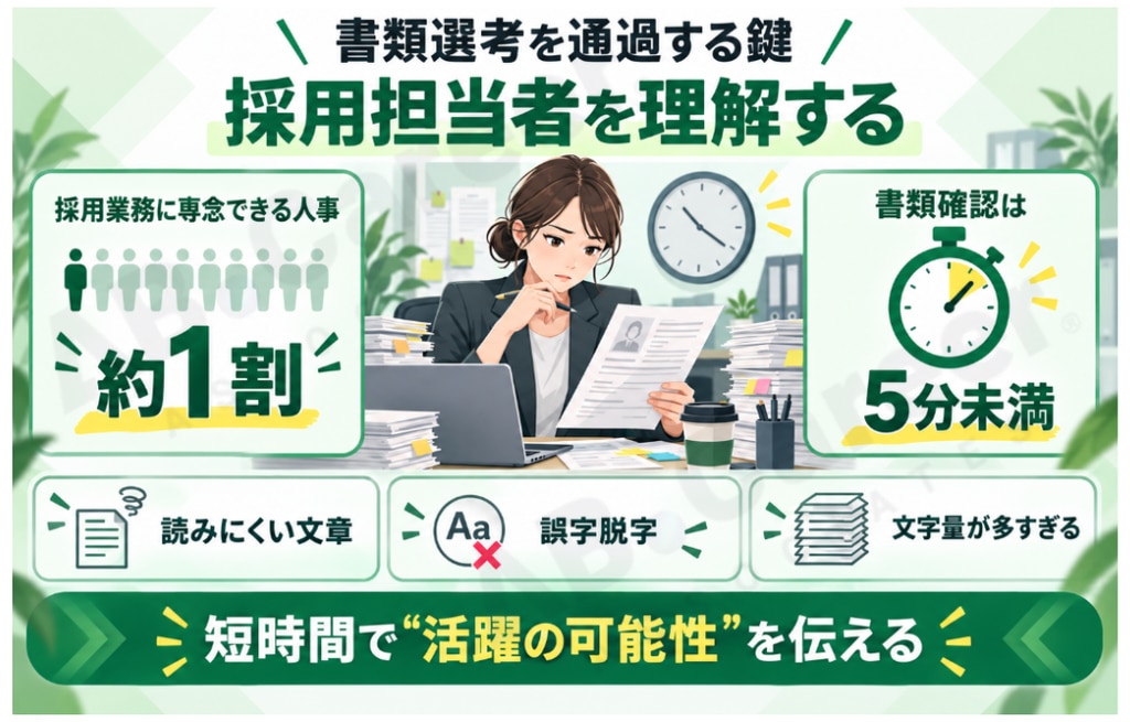 書類選考を通過する鍵は「相手（採用担当者）の理解」