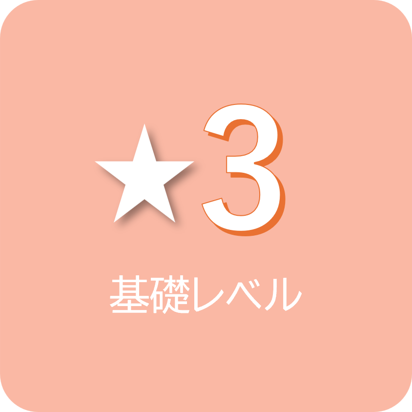 ★3:基礎レベル