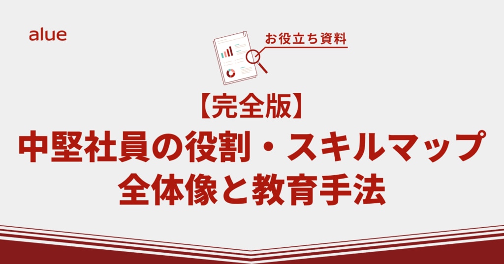 【完全版】中堅社員の役割・スキルマップ全体像と教育手法