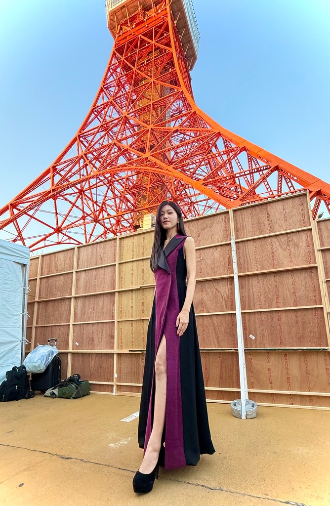 MaisonMUNETAKAYOKOYAMA_着物ドレス_保多織