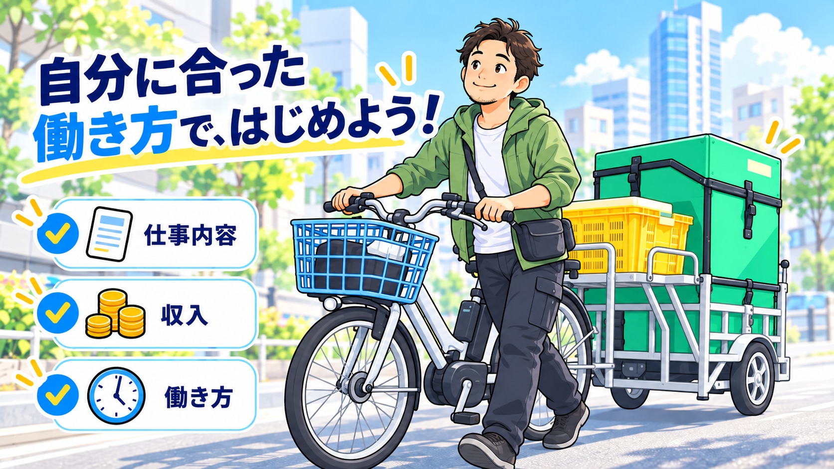 自分に合った自転車配達の仕事を見つけよう