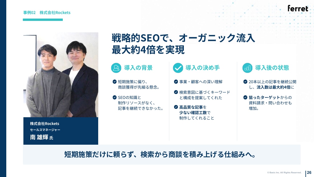 事例02 株式会社Rockets