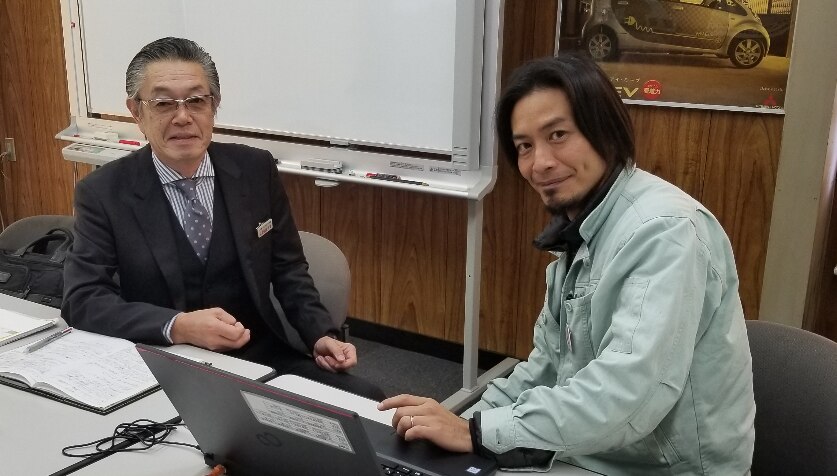 水島プレス工業　守屋様と前古