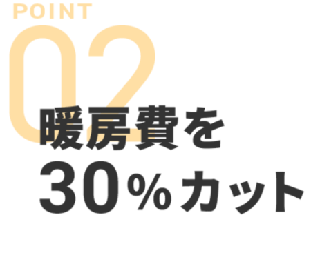 導入事例『暖房費を30％カット！』