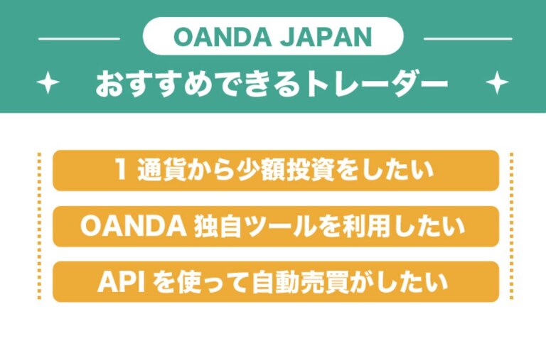 評判から分かったOANDA JAPANをおすすめできるトレーダー